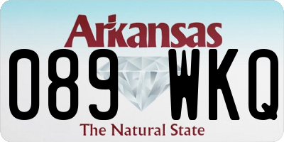 AR license plate 089WKQ