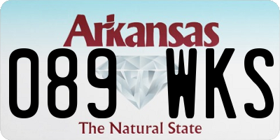 AR license plate 089WKS