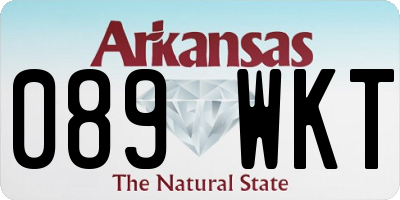 AR license plate 089WKT