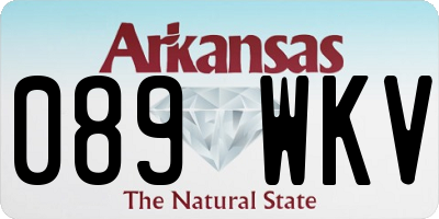 AR license plate 089WKV