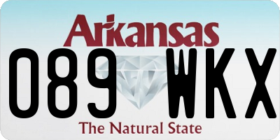 AR license plate 089WKX