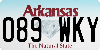 AR license plate 089WKY