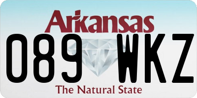 AR license plate 089WKZ