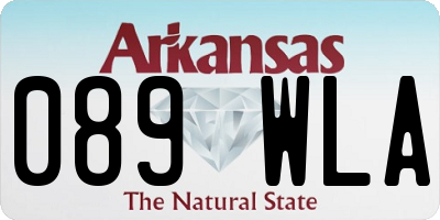 AR license plate 089WLA