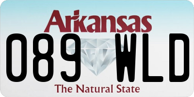 AR license plate 089WLD