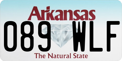 AR license plate 089WLF