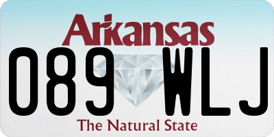 AR license plate 089WLJ