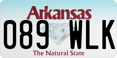 AR license plate 089WLK