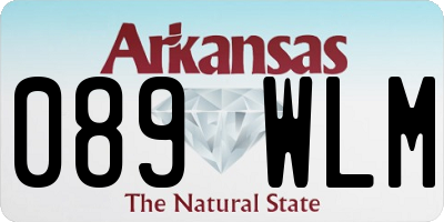AR license plate 089WLM