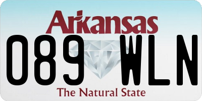 AR license plate 089WLN