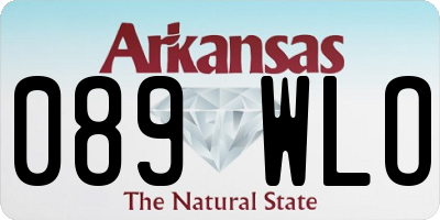 AR license plate 089WLO