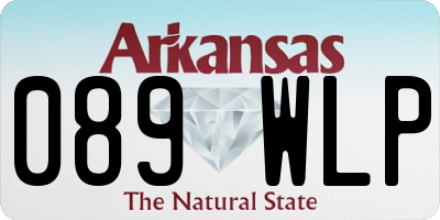 AR license plate 089WLP