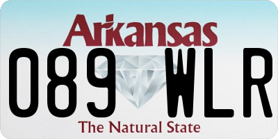 AR license plate 089WLR