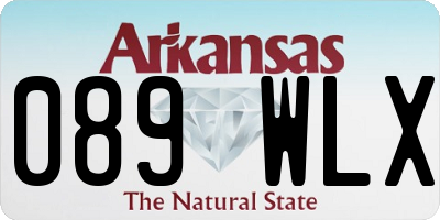 AR license plate 089WLX