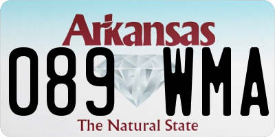 AR license plate 089WMA