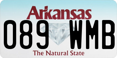 AR license plate 089WMB