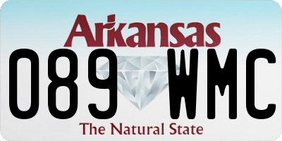 AR license plate 089WMC