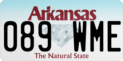 AR license plate 089WME