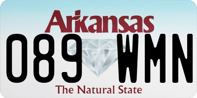 AR license plate 089WMN