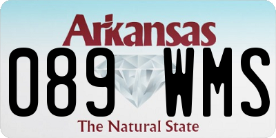 AR license plate 089WMS