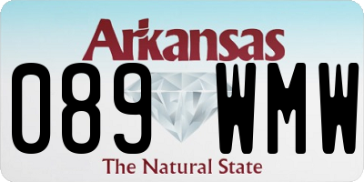 AR license plate 089WMW