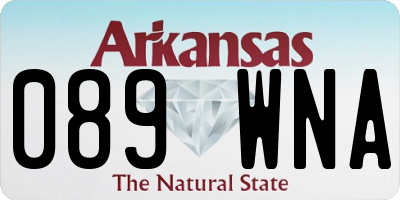 AR license plate 089WNA