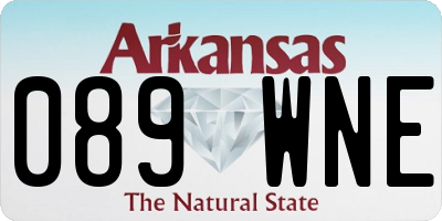 AR license plate 089WNE