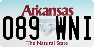 AR license plate 089WNI