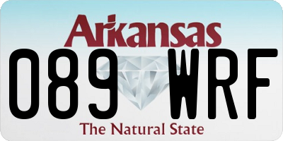AR license plate 089WRF