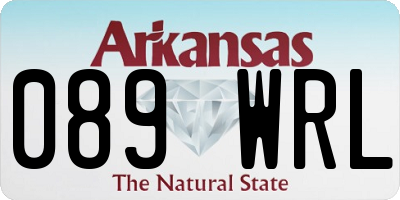 AR license plate 089WRL