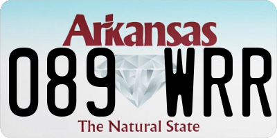 AR license plate 089WRR