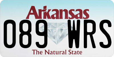 AR license plate 089WRS