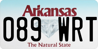 AR license plate 089WRT
