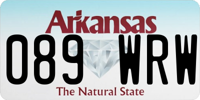 AR license plate 089WRW