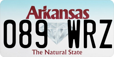 AR license plate 089WRZ