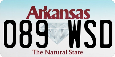 AR license plate 089WSD