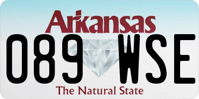 AR license plate 089WSE