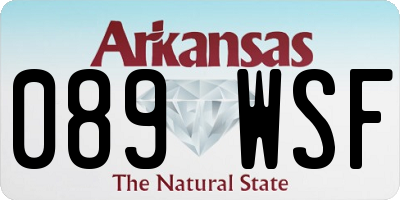 AR license plate 089WSF