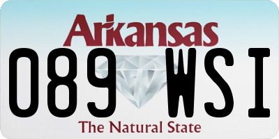 AR license plate 089WSI