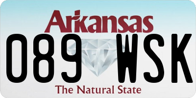 AR license plate 089WSK