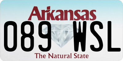 AR license plate 089WSL