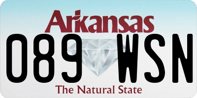 AR license plate 089WSN