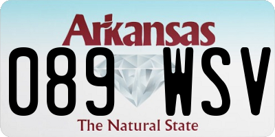 AR license plate 089WSV
