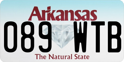 AR license plate 089WTB