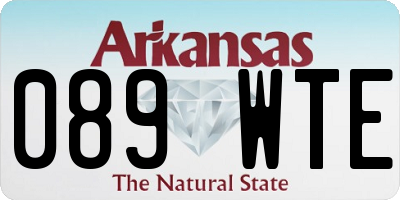 AR license plate 089WTE