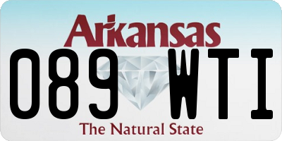 AR license plate 089WTI