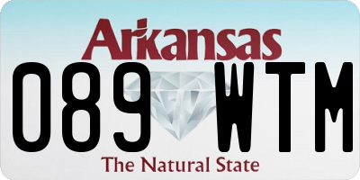 AR license plate 089WTM