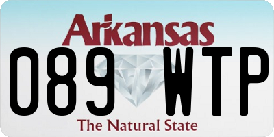 AR license plate 089WTP