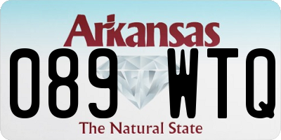 AR license plate 089WTQ