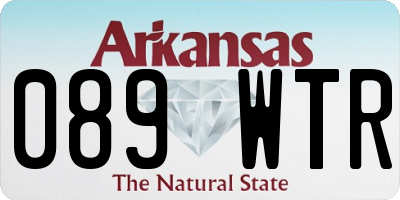 AR license plate 089WTR